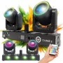 LIGHT4ME CLONE 2 Apparecchio illuminante multieffetto 3-in-1 - Derby, Strobe, Laser con DMX e telecomando IR