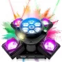 LIGHT4ME COSMOS BASIC dispositivo di illuminazione multi-effetto moving con LED RGBW, laser rosso/verde e strobo