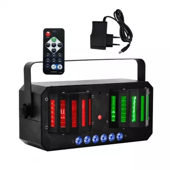 LIGHT4ME Derby Mix strobo laser disco multi-effetto L