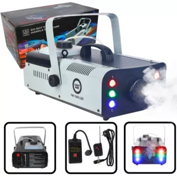 LIGHT4ME FM 1500 LED macchina del fumo generatore di nebbia 1500W con LED RGB