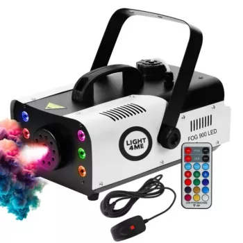 LIGHT4ME FOG 900 macchina per nebbia LED con radiocomando e LED RGB