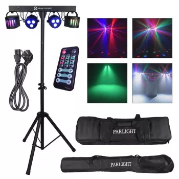 LIGHT4ME LED BAR DERBY PAR set luci