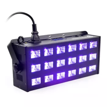 LIGHT4ME LED UV 18x3W DMX riflettore + strobo