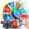 LIGHT4ME OCTOS Luce multi-effetto moving con LED RGBW, laser rosso/verde e strobo