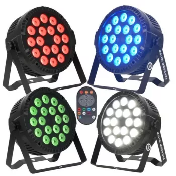 Faro da palco LED LIGHT4ME PAR RGBW 18x10W