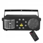 LIGHT4ME PARTY III V2 Luce multieffetto LED Derby Gobo Wash Strobe Laser con telecomando IR