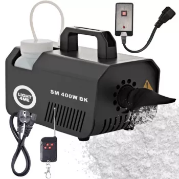 LIGHT4ME SM 400W BK Macchina per neve - serbatoio 1L, telecomando a filo, nero