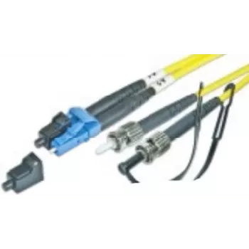 Lightwin Cavo patch fibra ottica LC-ST Duplex OM3 Multimode 2m, LSZH, nero/blu (LDP-50 LC-ST 2.0 OM3)