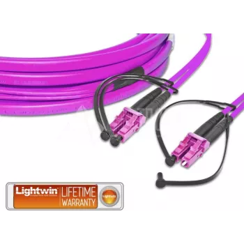 LIGHTWIN LDP-50 LC-LC 2,0m OM4 cavo patch in fibra ottica duplex flat LDP-50 LC-LC 2.0 OM4 FD