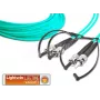 Lightwin LDP-50 ST-ST 5.0 OM3 cavo patch in fibra ottica duplex multimodale, 5 m, aqua, LSZH