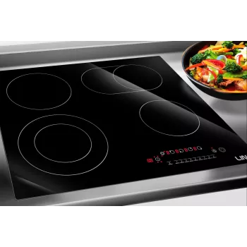 LIN LC-B47200 Piano cottura in vetroceramica con 4 zone di cottura e comandi touch