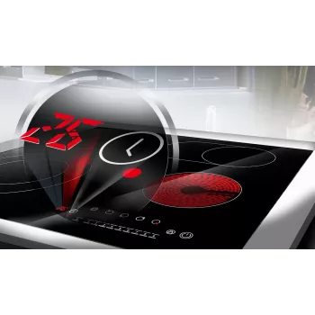 LIN LC-B47200 Piano cottura in vetroceramica con 4 zone di cottura e comandi touch