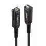 Lindy 15m cavo in fibra ottica ibrido Micro-HDMI 8K60 LSZH con connettori HDMI rimovibili (38541)