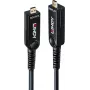 Lindy 20m cavo in fibra ottica ibrido Micro-HDMI 8K60 LSZH con connettori HDMI rimovibili 38542