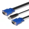 LINDY Cavo combinato KVM e USB 2m