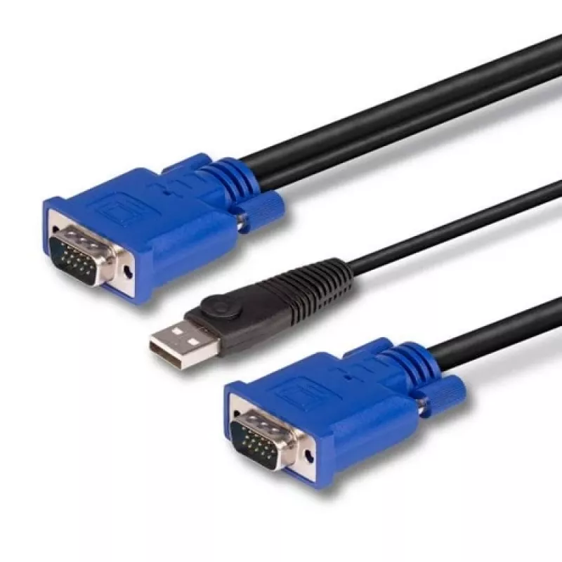 LINDY Cavo combinato KVM e USB 2m