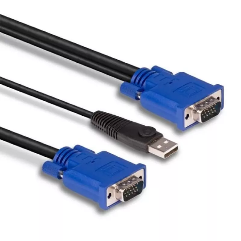 LINDY Cavo combinato KVM e USB 2m