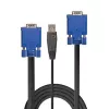 LINDY Cavo combinato KVM e USB 2m