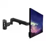 LINDY 40712 supporto da parete per monitor con braccio a molla a gas, per monitor fino a 32 pollici (81,3 cm), nero