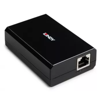 LINDY convertitore splitter PoE su USB Type-C, 15W Power Delivery, Gigabit Ethernet, dati USB 2.0, nero 73474