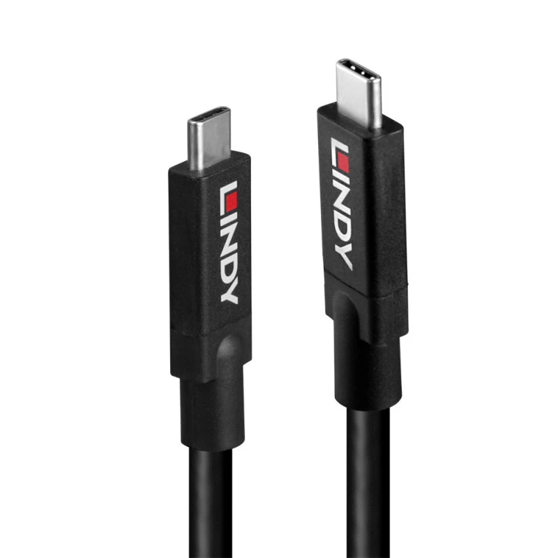 Lindy 43439 USB 3.2 Gen 2 Cavo attivo da USB-C a USB-C, 8 m, 10 Gbps, 8K60, 100 W PD