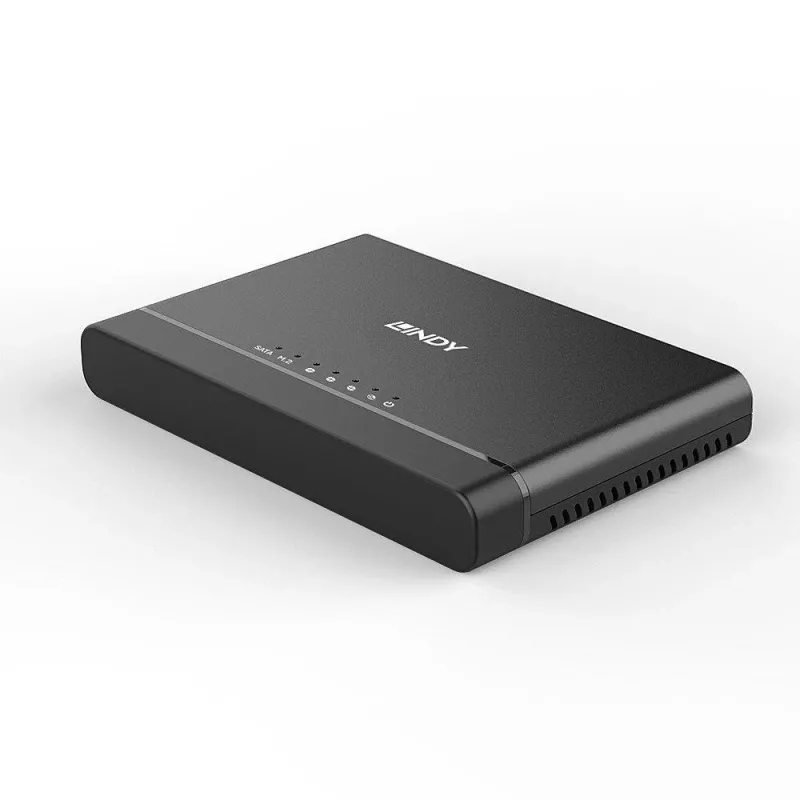 Case per SSD LINDY USB 3.2 Gen 2x2 Type-C su M.2 NVMe - 20 Gbit/s, alluminio