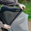 LittleLife zanzariera per passeggino – rete fine universale antizanzare per passeggini e carrozzine (bianco/grigio)
