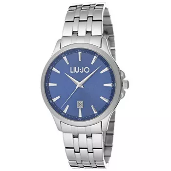 LIU JO MAN TLJ1081 Orologio analogico al quarzo 40 mm quadrante blu bracciale mesh argento