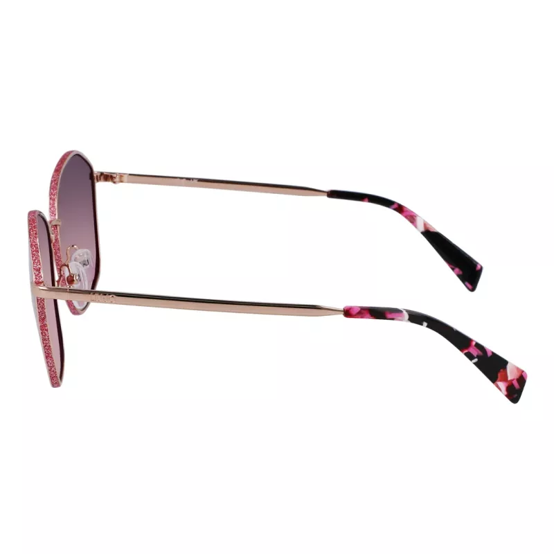 LIU JO Occhiali da sole donna farfalla cat eye havana marrone sfumato UV400