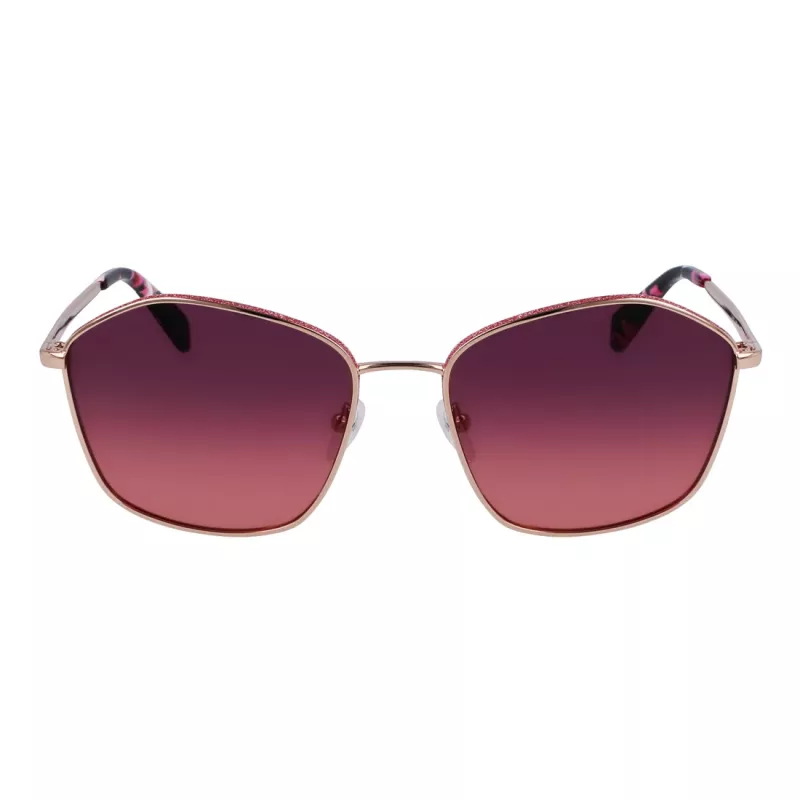 LIU JO Occhiali da sole donna farfalla cat eye havana marrone sfumato UV400