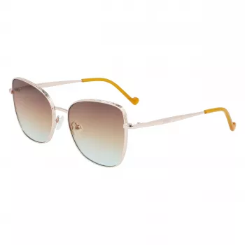 LIU JO Occhiali da sole donna 46591-717 Havana montatura in acetato squadrata lenti marroni sfumate 55/17/140 mm