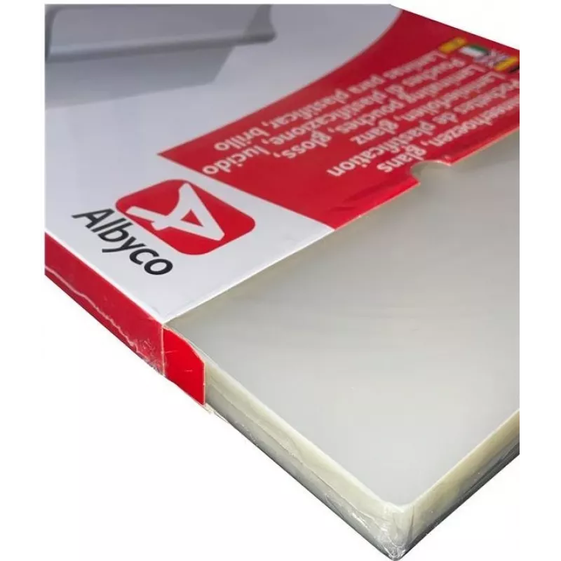 LMG Pouch per plastificazione A5 lucide, 100 micron, confezione da 100