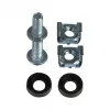 LogiLink anello per gestione cavi 19 pollici 140 x 100 mm, ingresso cavi laterale, nero