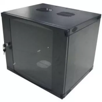 LogiLink Case da parete 19 pollici monoblocco 9U, Flat-Pack, nero