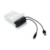 LogiLink 2.5 inch custodia protettiva per HDD per 2 HDD/SSD, bianco