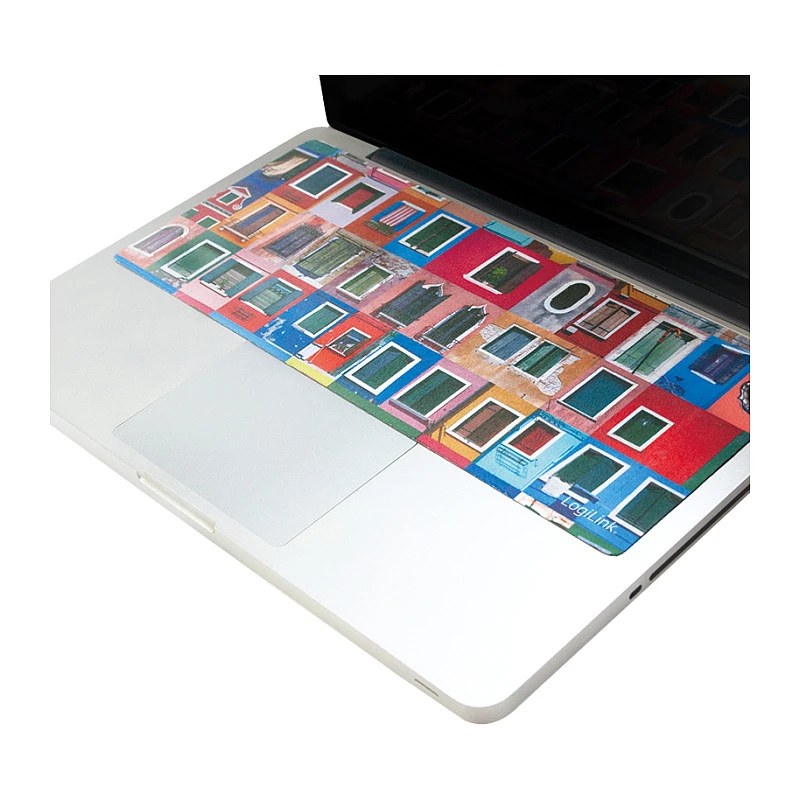 LogiLink Tappetino mouse 3-in-1 per notebook con panno detergente, protezione schermo, microfibra, antiscivolo, grigio, 350 x 220 mm, 2 mm