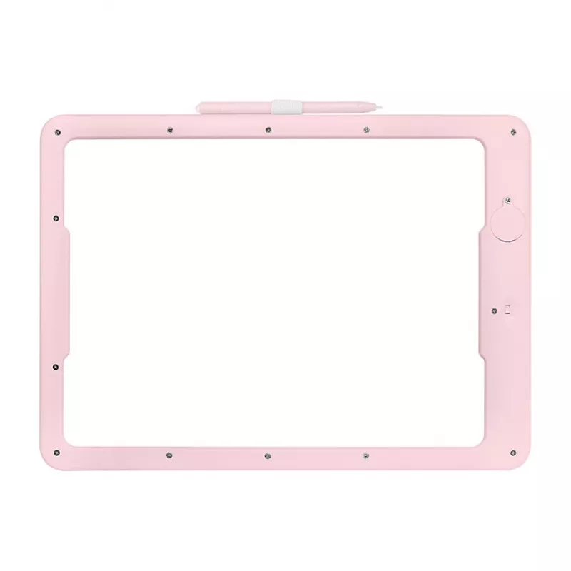 LogiLink AA0182 Tavoletta grafica LCD, 14 pollici, rosa, lavagna riutilizzabile multicolore