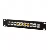 LogiLink ACT108 Patch panel Keystone 10 porte, rack 10 pollici, 1U, nero