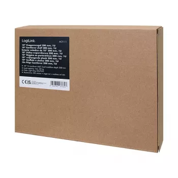 Logilink ACT111 ripiano a mensola 200 mm 1U grigio piano per rack