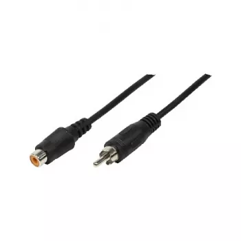 LogiLink Cavo prolunga audio RCA maschio su RCA femmina, 10 m, nero