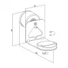 LogiLink BP0207W supporto a parete per altoparlanti per Sonos Era 100 & Era 300, bianco, max. 5 kg