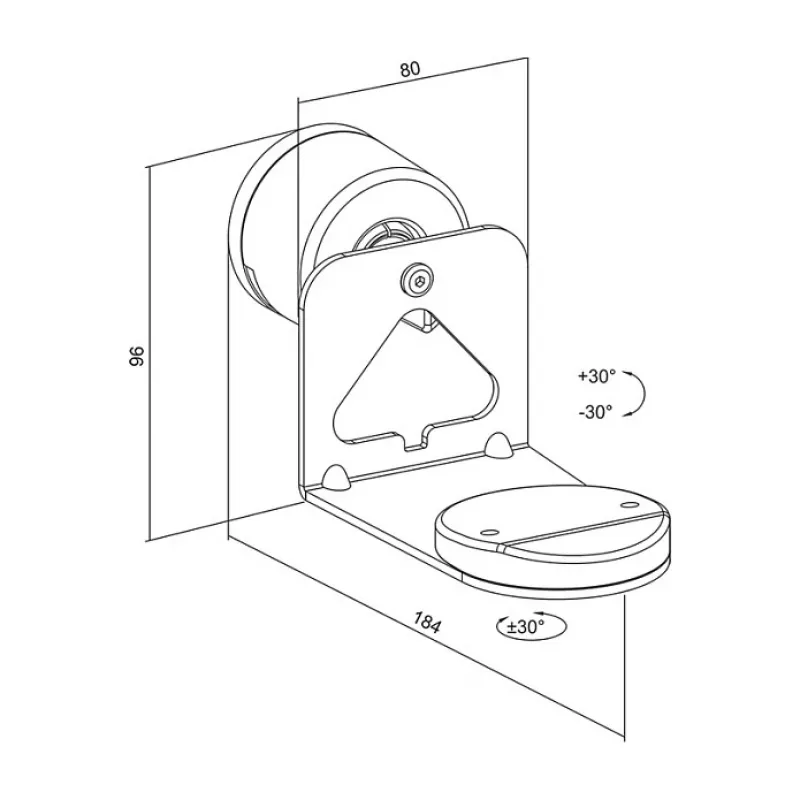 LogiLink BP0207W supporto a parete per altoparlanti per Sonos Era 100 & Era 300, bianco, max. 5 kg
