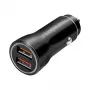 LogiLink PA0285 caricabatterie USB da auto 2 porte 10,5 W, con LED, nero