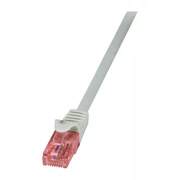 LogiLink Cavo patch Cat.6 U/UTP rame puro, 1,5 m, grigio, PrimeLine