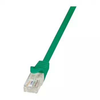 LogiLink Cavo patch Cat.6 U/UTP Gigabit Ethernet, 1,5 m, verde, Snagless, CCA, 250 MHz, RJ45
