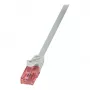 LogiLink Cavo patch Cat.6 U/UTP, 0,25 m, grigio, PrimeLine