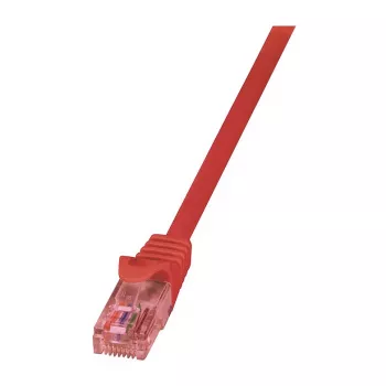 LogiLink Cavo patch Cat.6 U/UTP, rame, rosso, 0,5 m, PrimeLine