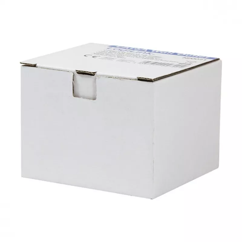 LOGILINK Placca a muro Cat.6 2xRJ45 STP orizzontale, bianco puro