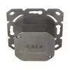 Logilink presa a muro Cat.6 2xRJ45 STP, orizzontale, Signal White