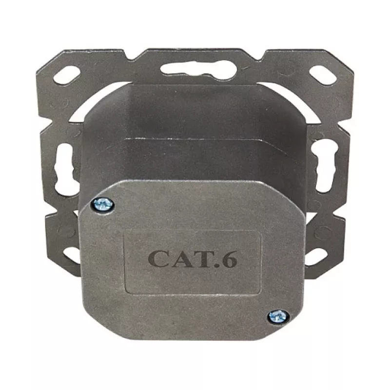 Logilink presa a muro Cat.6 2xRJ45 STP, orizzontale, Signal White
